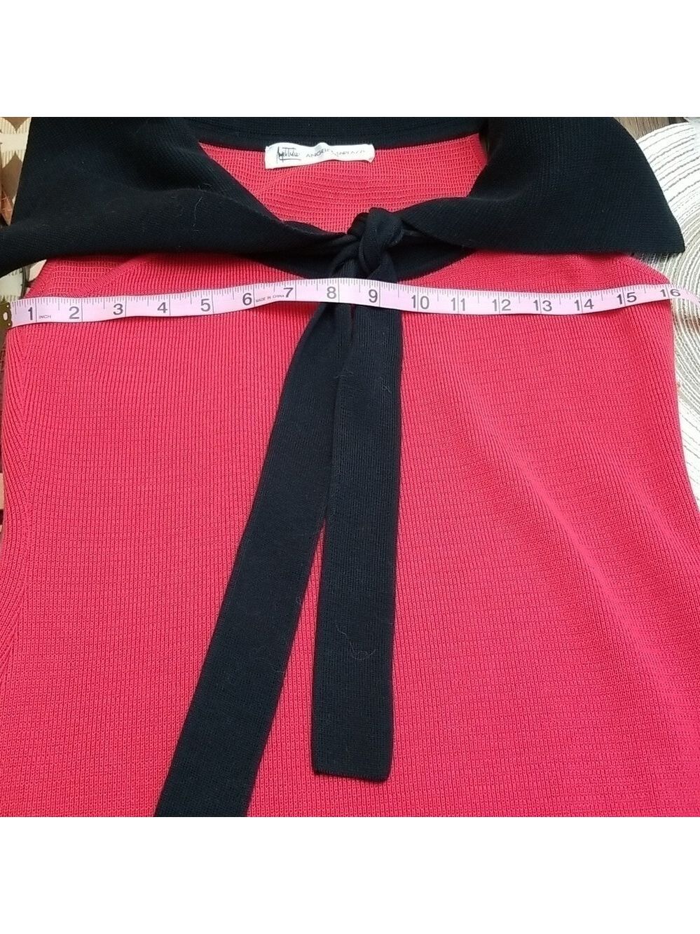 Vintage Angelo Tarlazzi Paris Like Santana Knit Sleeveless Dress, Size Small - Picture 6 of 8